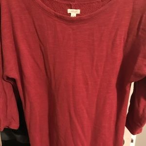 Aerie red sweatshirt tunic